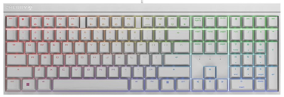 CHERRY MX 2.0S RGB MX Blue - weiß CHERRY MX 2.0S RGB MX Blue - weiß